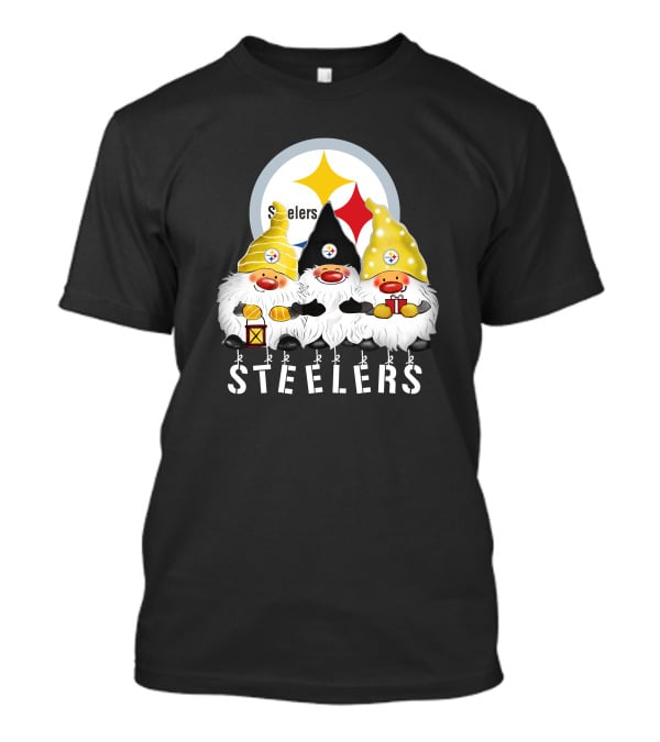 Steelers Merry Christmas Happy Holidays Gnomes T-Shirt