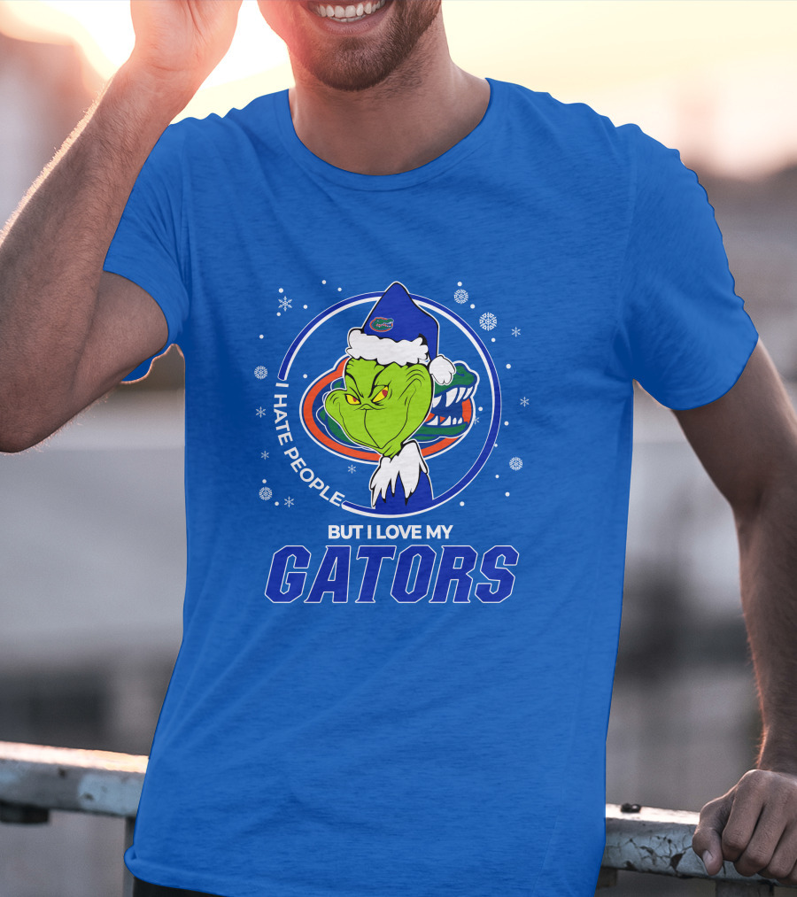 Grinch Santa I Hate People Love My Florida Gators T-Shirt