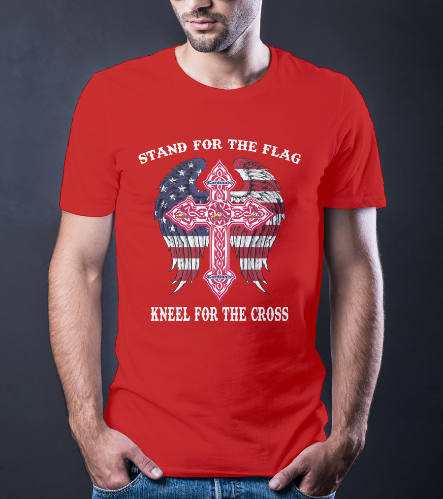 Stand For The Flag Kneel For The Cross St. Louis Cardinals T-Shirt