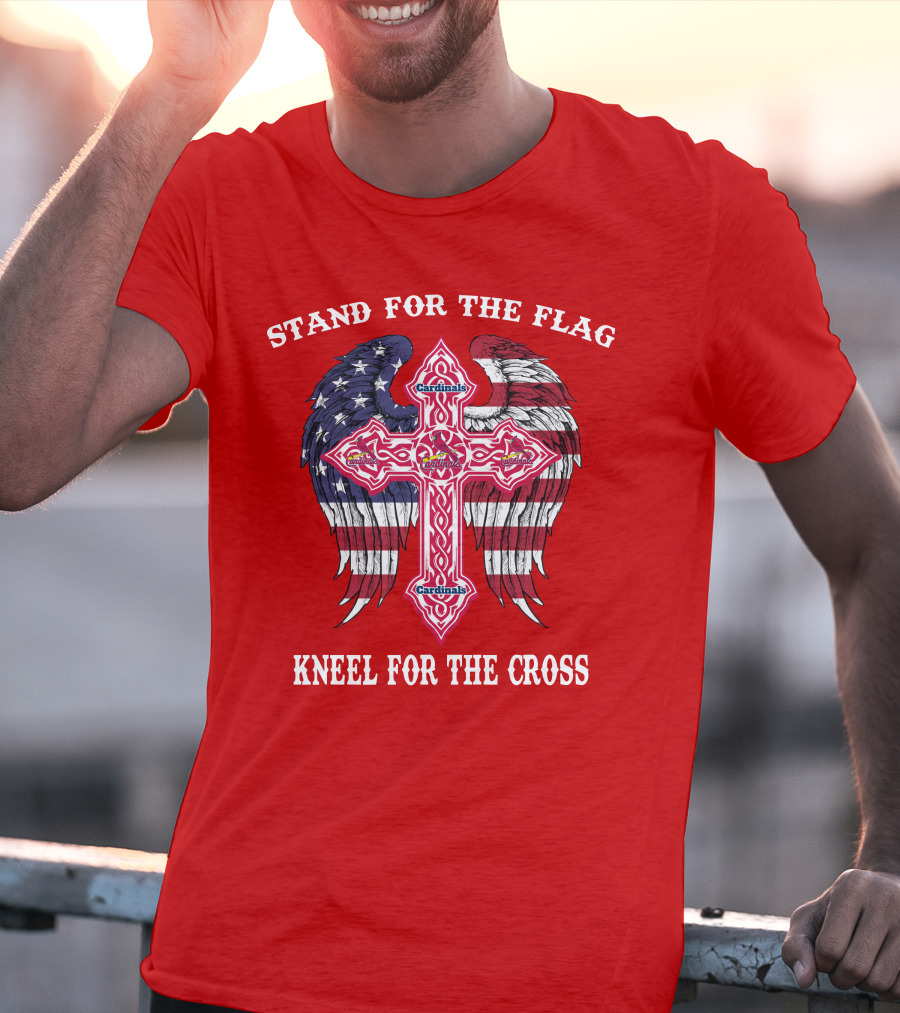 Stand For The Flag Kneel For The Cross St. Louis Cardinals T-Shirt