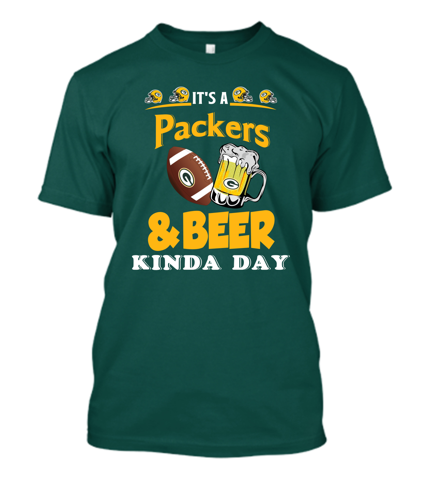 Green Bay Packers Football And Beer Kinda Day T-Shirt