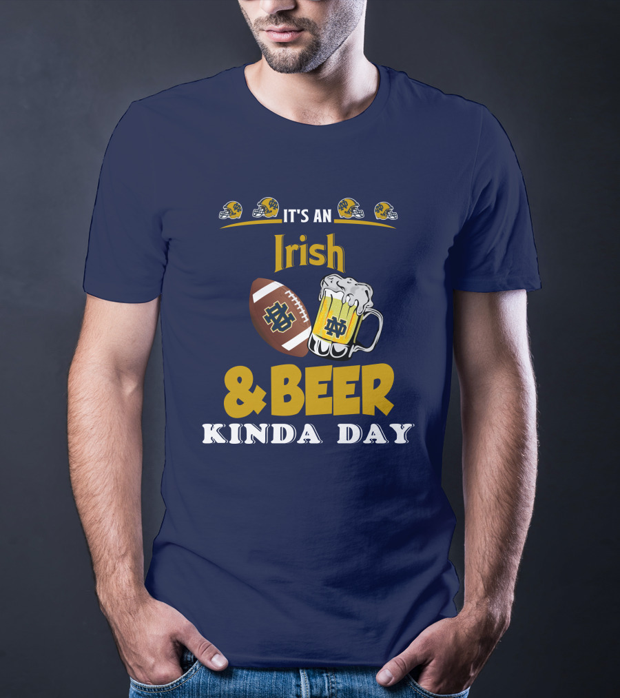 It's An Irish And Beer Kinda Day With Football Helmets And Mug T-Shirt