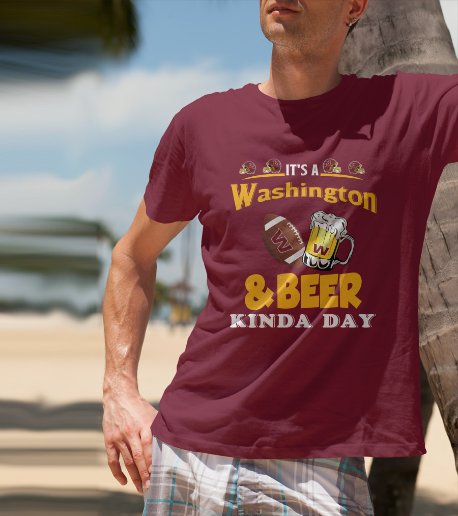 Washington Football And Beer Celebration Day T-Shirt