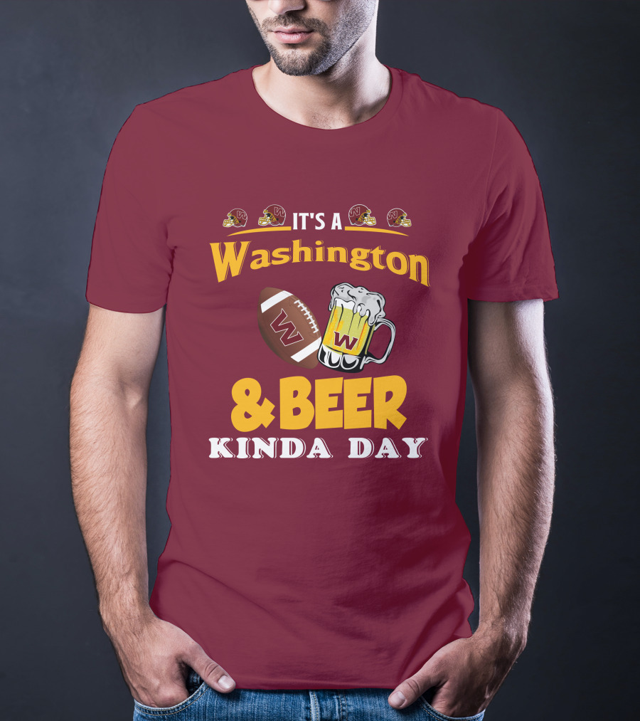 Washington Football And Beer Celebration Day T-Shirt