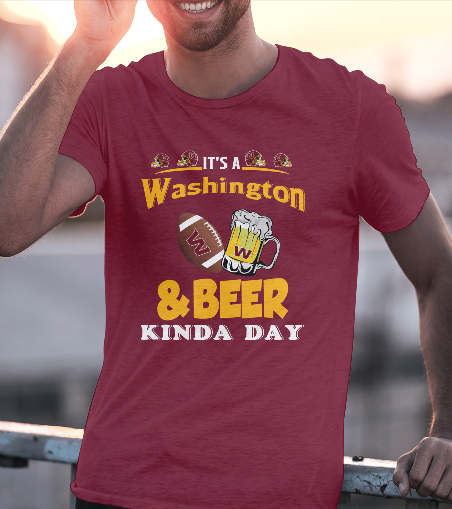 Washington Football And Beer Celebration Day T-Shirt