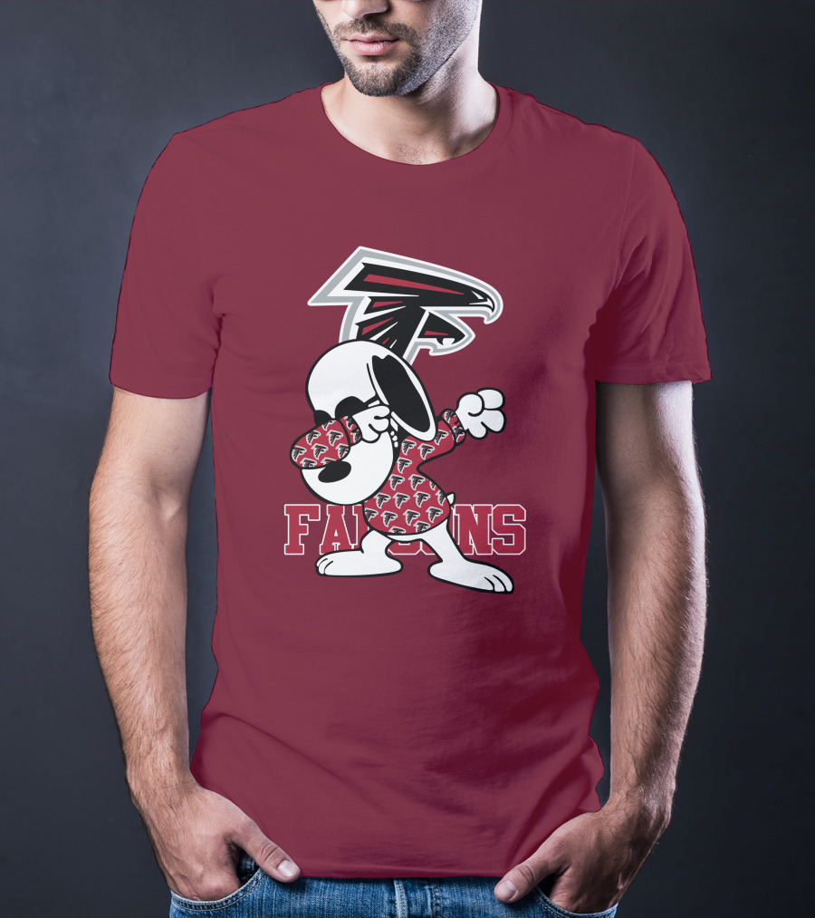 Atlanta Falcons Snoopy Dabbing T-Shirt