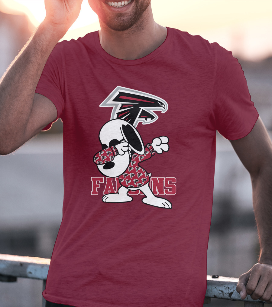 Atlanta Falcons Snoopy Dabbing T-Shirt
