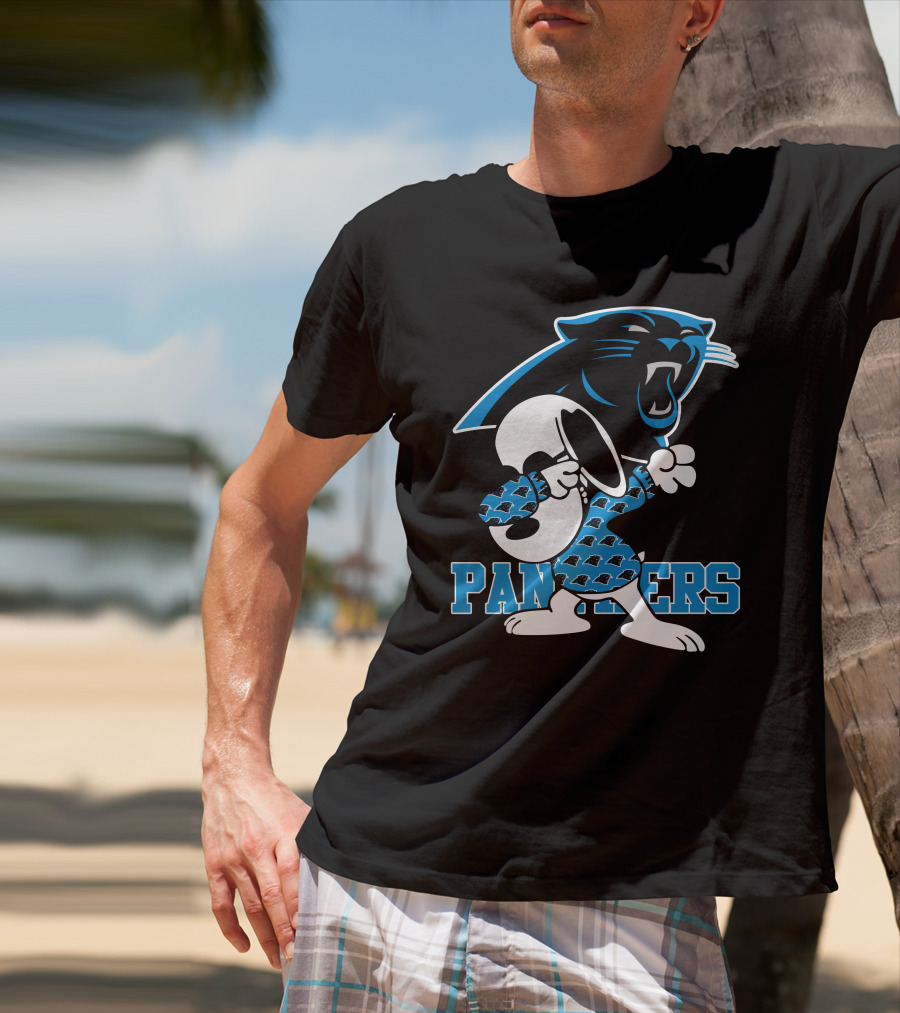 Carolina Panthers Snoopy Dabbing Panthers T-Shirt