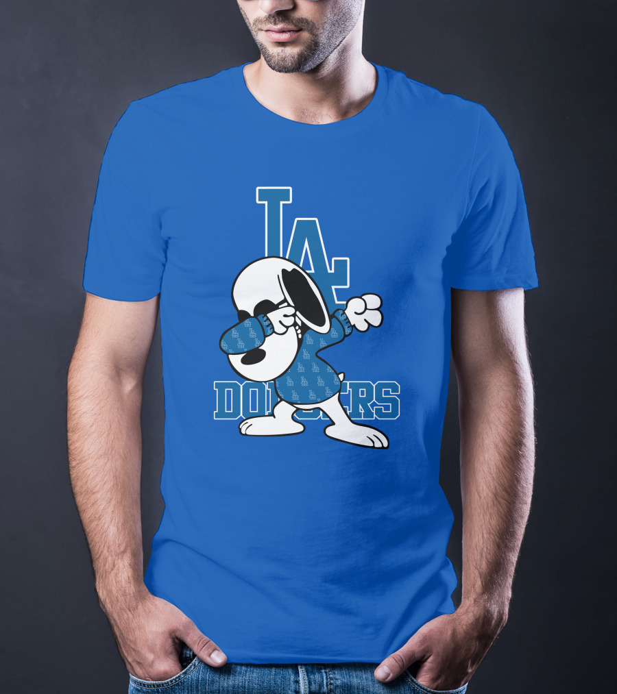 Los Angeles Dodgers Snoopy Dabbing LA T-Shirt