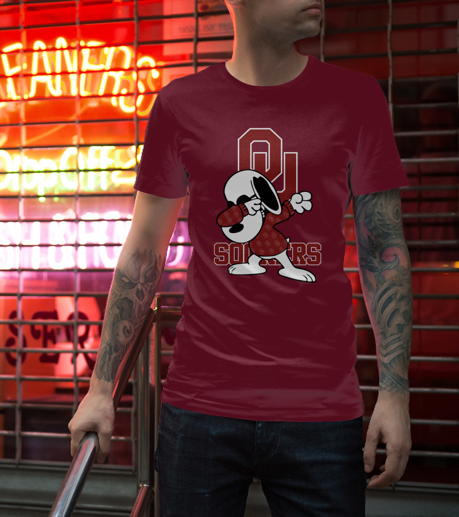 OU Sooners Snoopy Dabbing T-Shirt