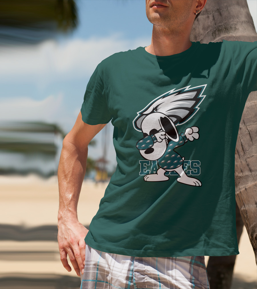 Philadelphia Eagles Snoopy Dabbing Mascot T-Shirt