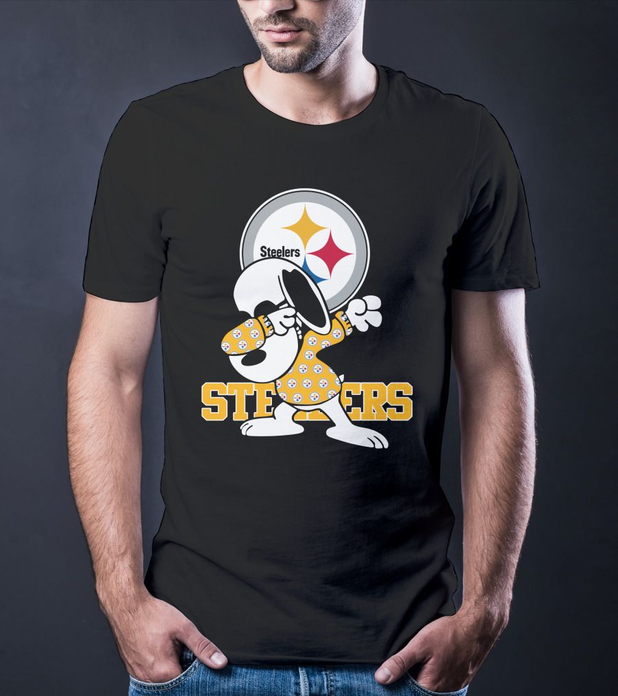 Pittsburgh Steelers Snoopy Dabbing Fan T-Shirt