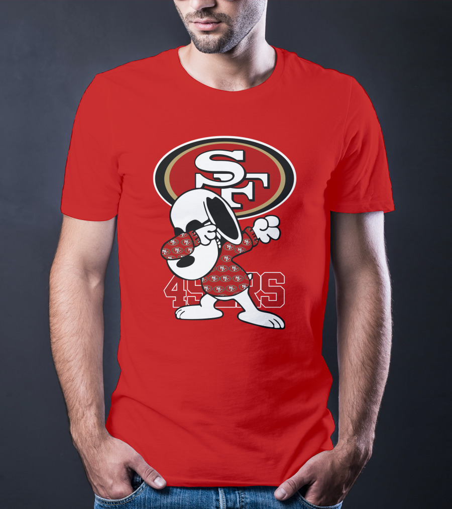 San Francisco 49ers Snoopy Dabbing SF T-Shirt