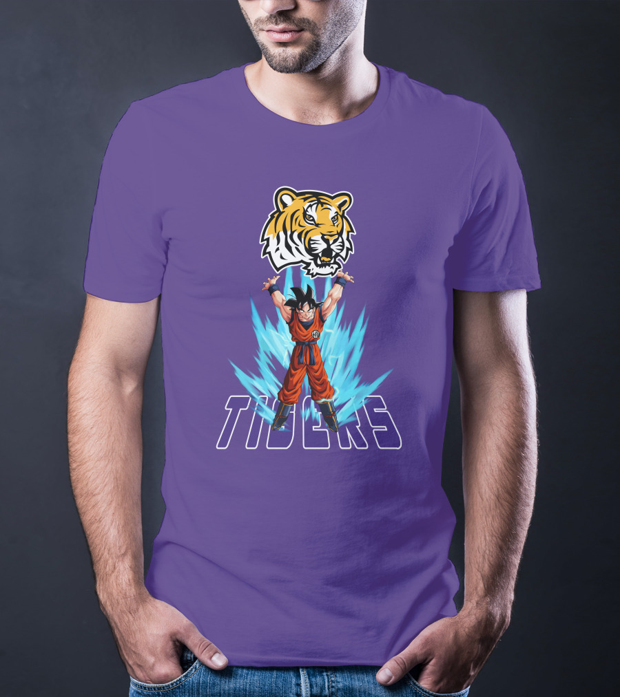 Lsu Tigers Super Saiyan Goku Power Up T-Shirt