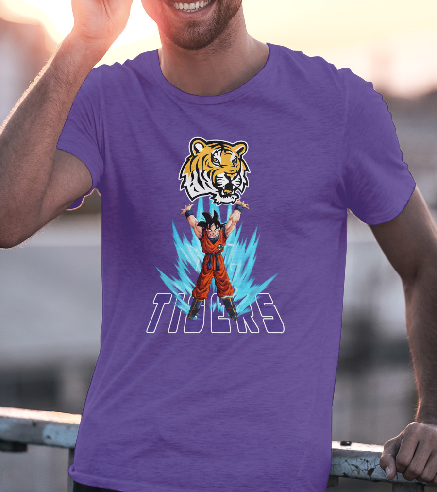 Lsu Tigers Super Saiyan Goku Power Up T-Shirt