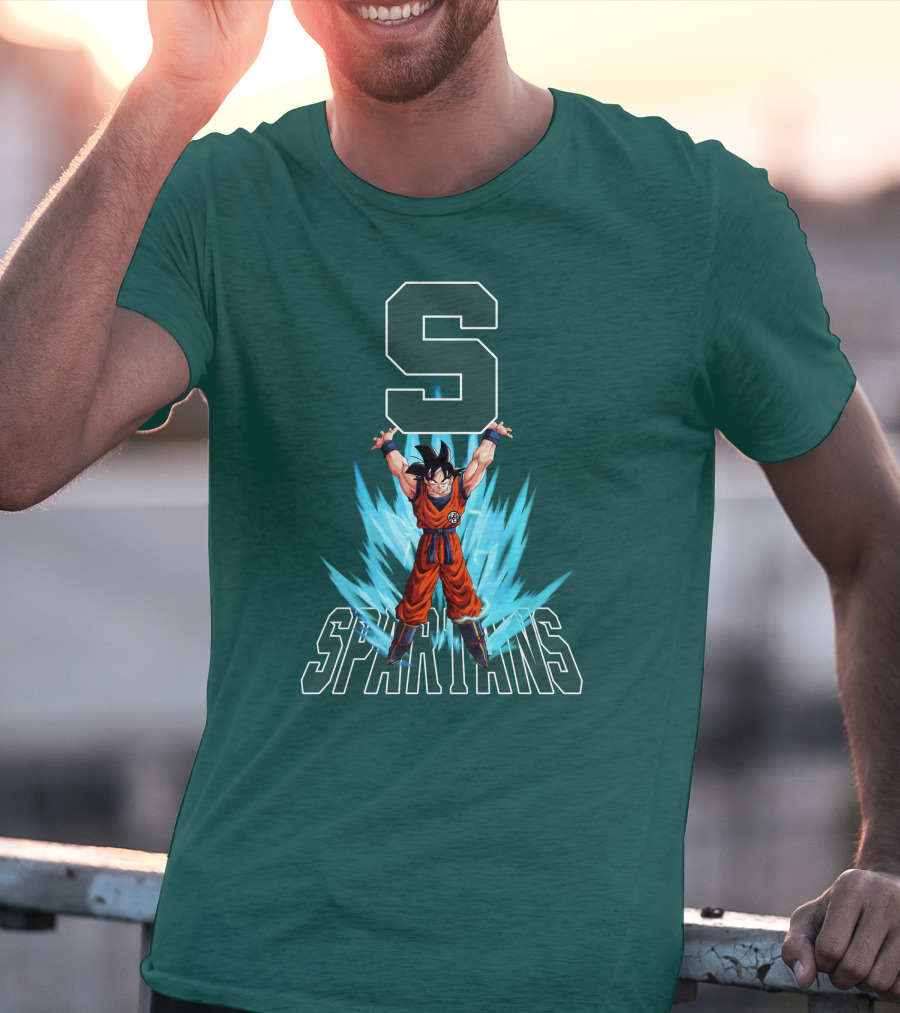 Michigan State Spartans Super Saiyan Goku Energy Burst T-Shirt