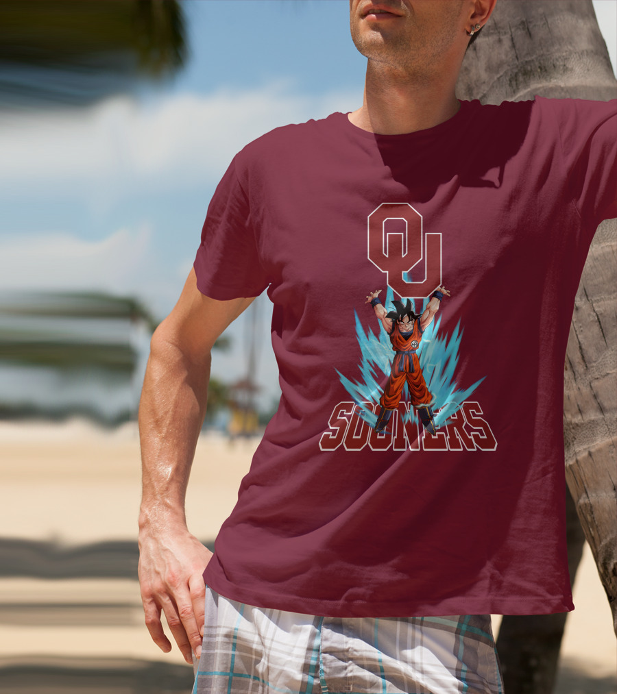 Oklahoma Sooners Ou Songoku Super Saiyan Energy Burst T-Shirt