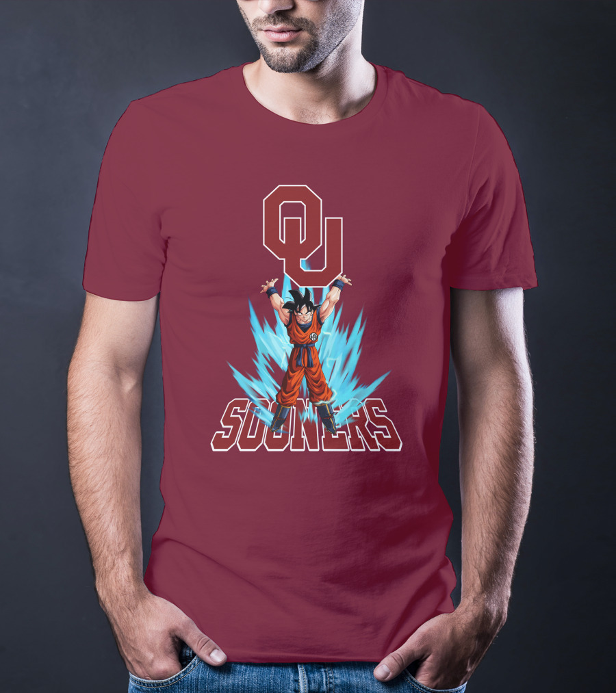 Oklahoma Sooners Ou Songoku Super Saiyan Energy Burst T-Shirt