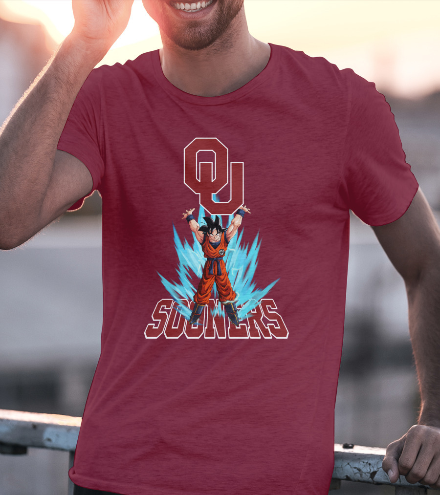 Oklahoma Sooners Ou Songoku Super Saiyan Energy Burst T-Shirt