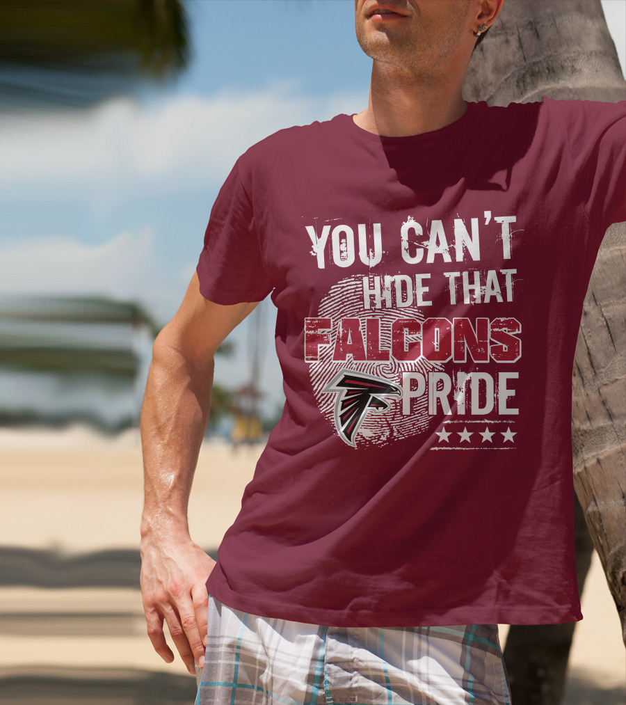 You Can't Hide That Falcons Pride With Atlanta Logo And Stars T-Shirt