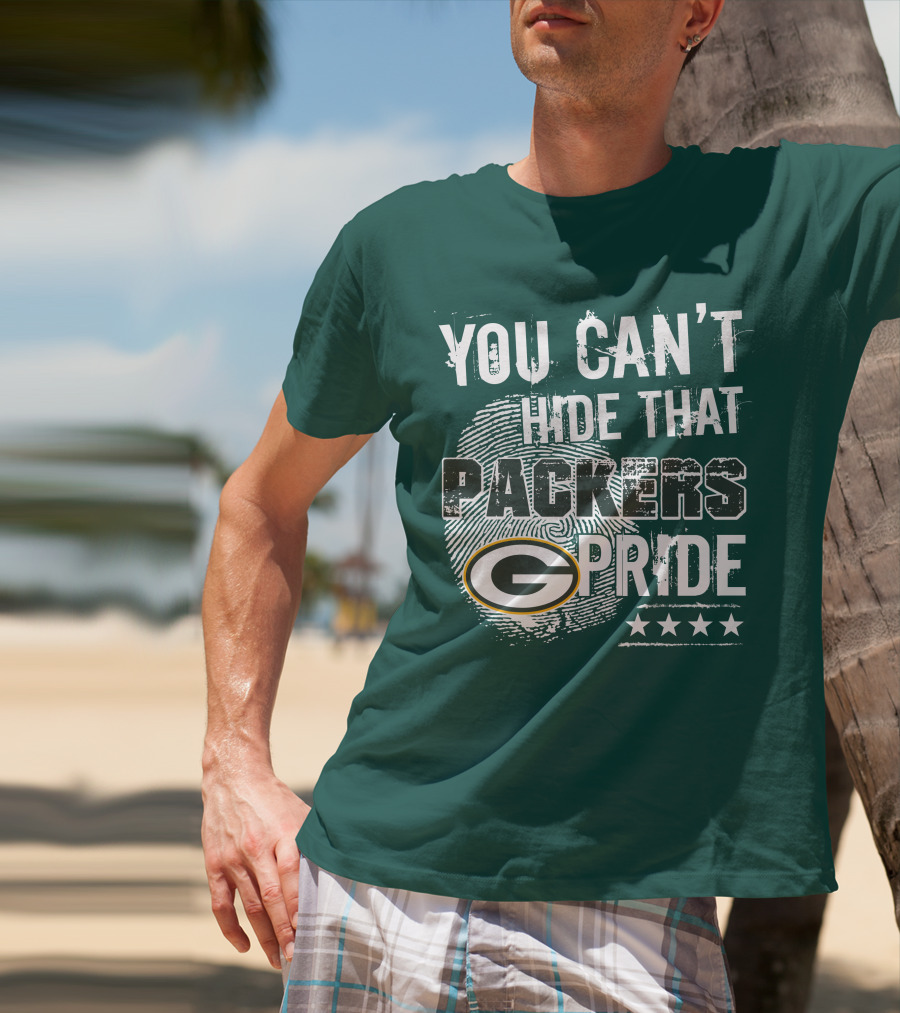 You Can't Hide That Packers Pride Green Bay G Logo Stars T-Shirt