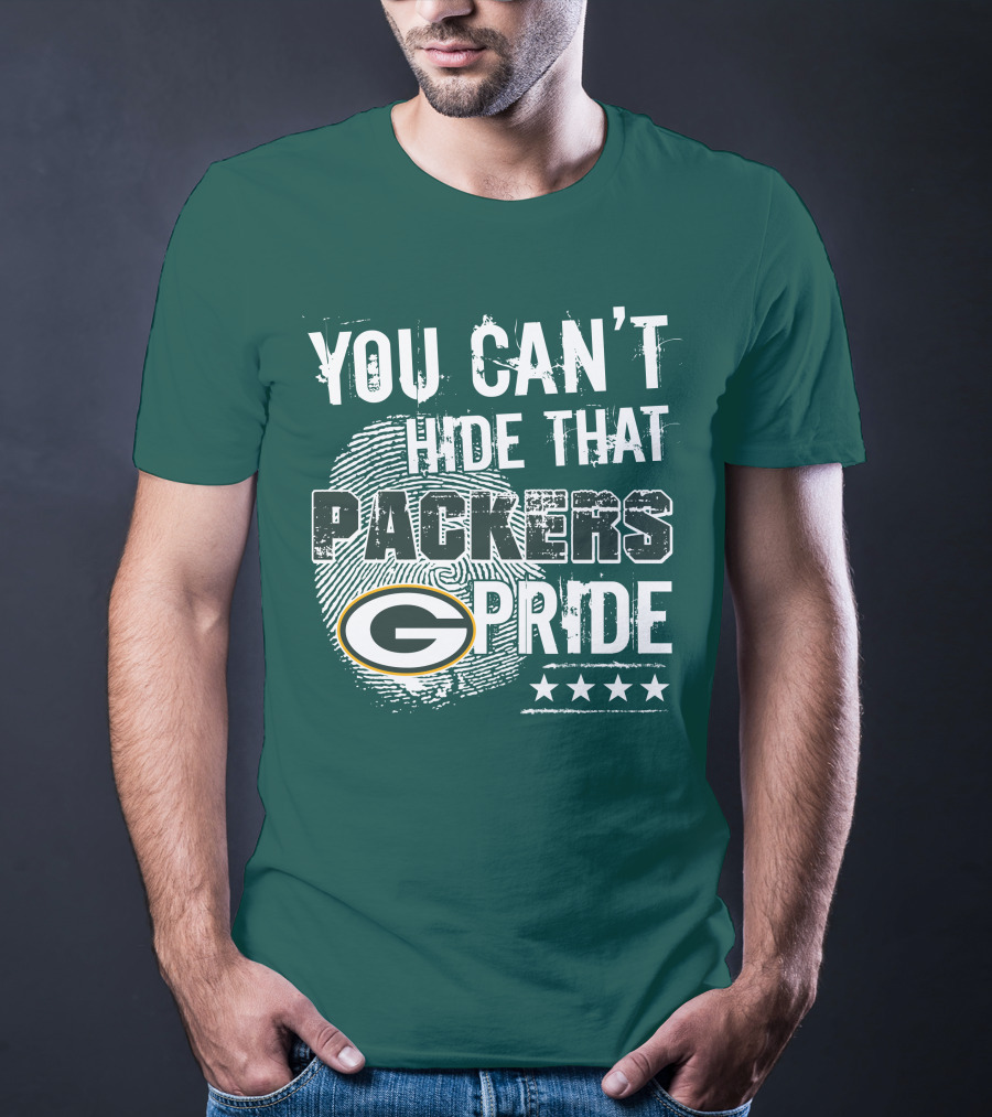 You Can't Hide That Packers Pride Green Bay G Logo Stars T-Shirt