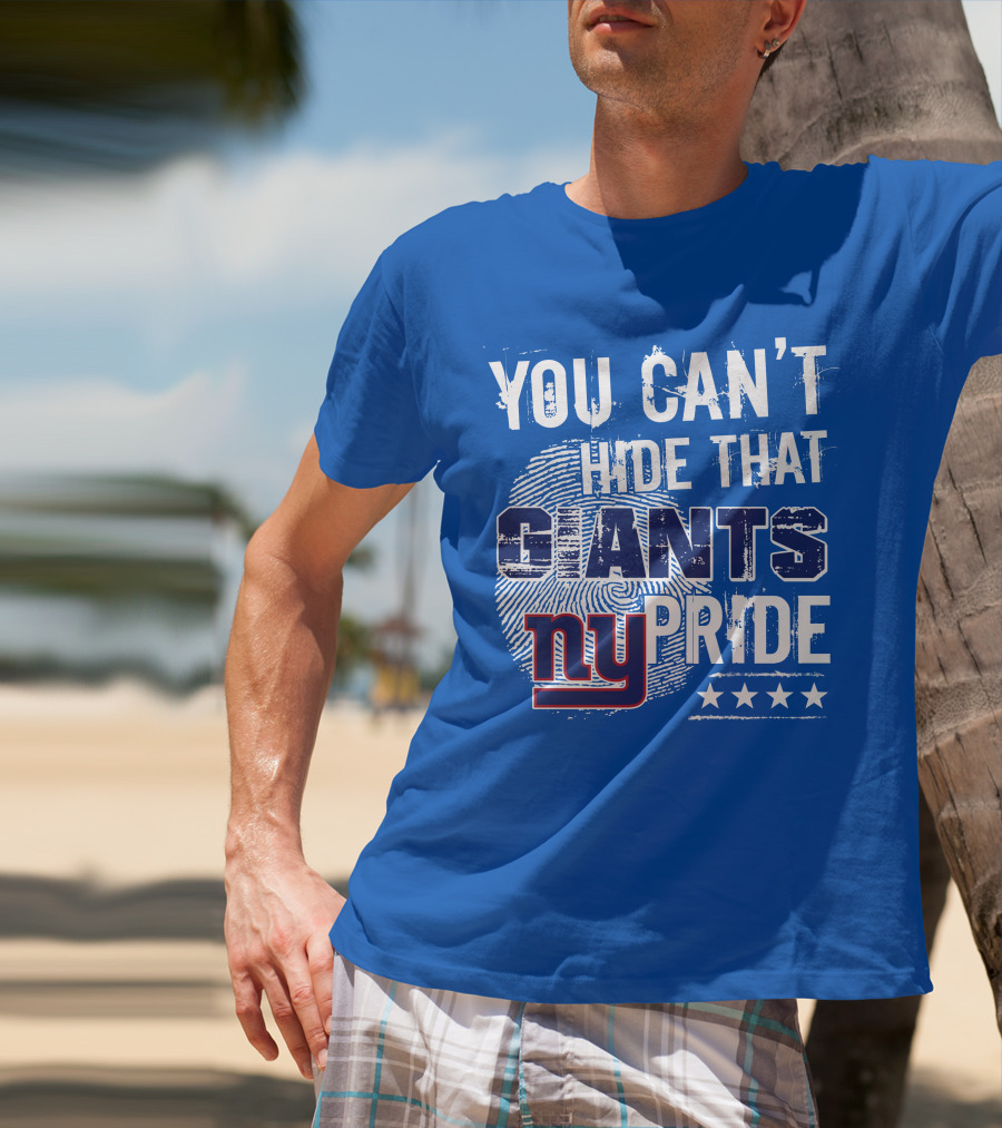 You Can't Hide That New York Giants Pride Ny Logo Stars T-Shirt