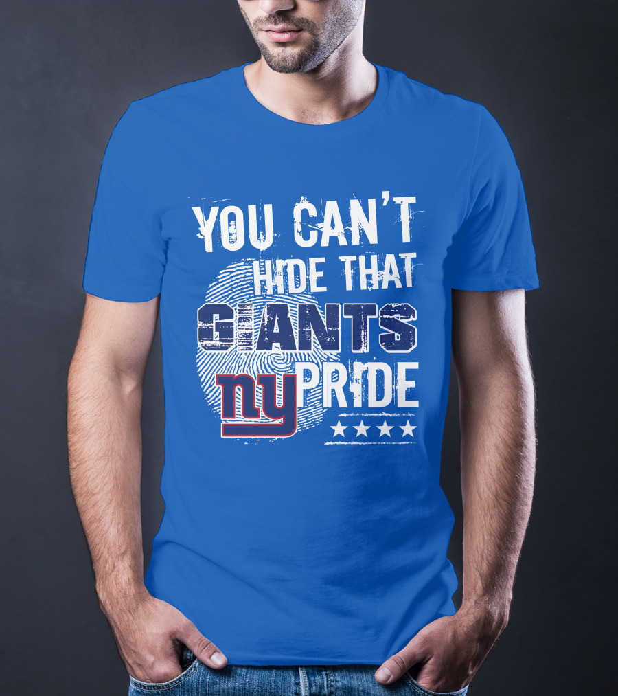 You Can't Hide That New York Giants Pride Ny Logo Stars T-Shirt