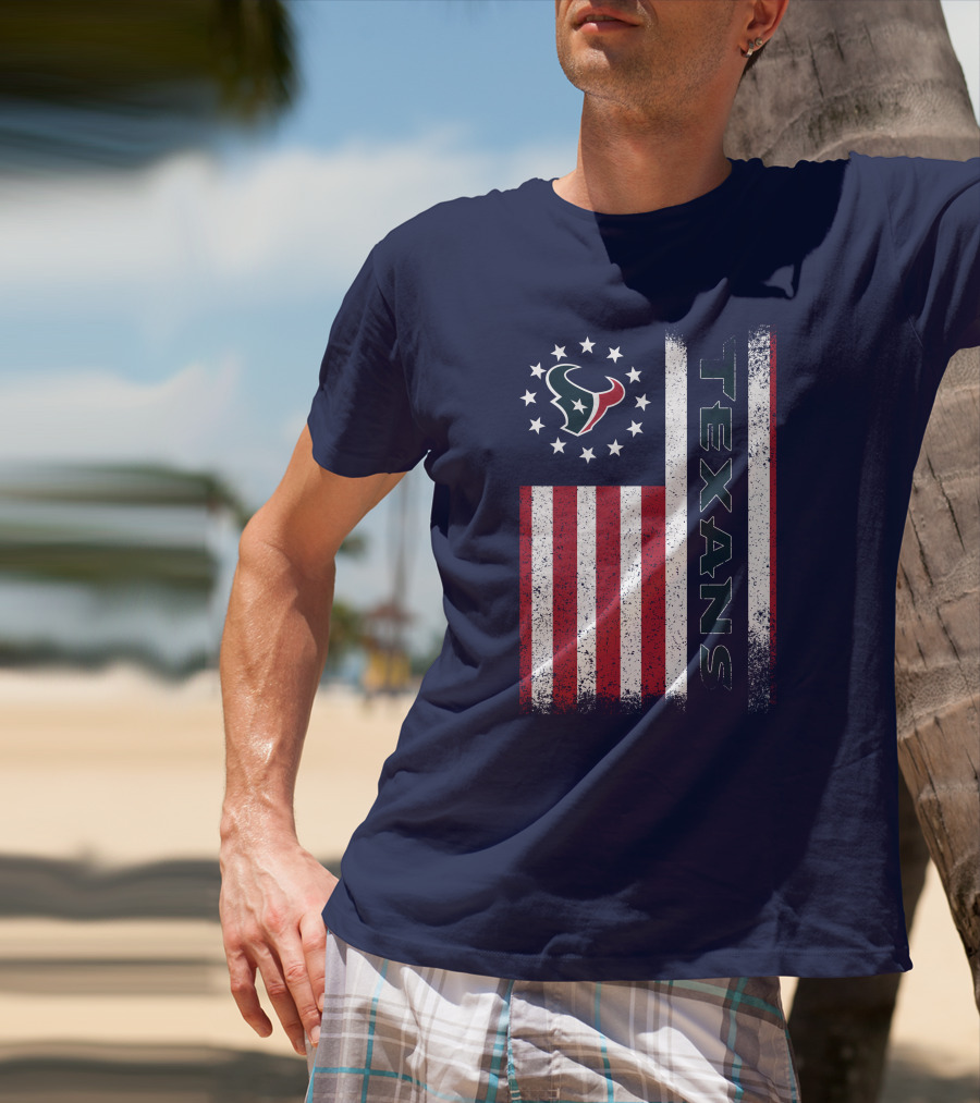 Houston Texans American Flag Texans T-Shirt