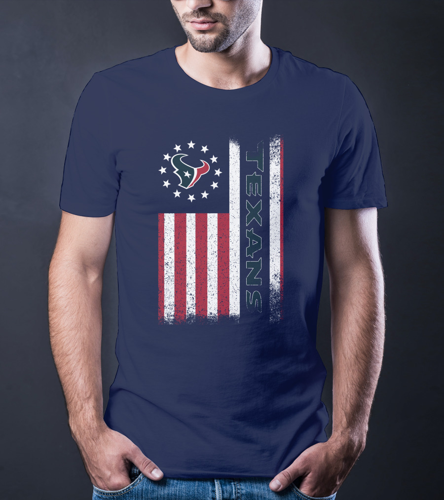 Houston Texans American Flag Texans T-Shirt
