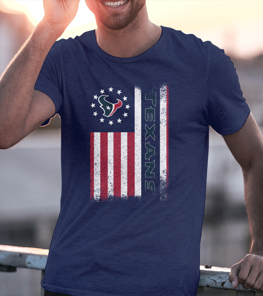 Houston Texans American Flag Texans T-Shirt