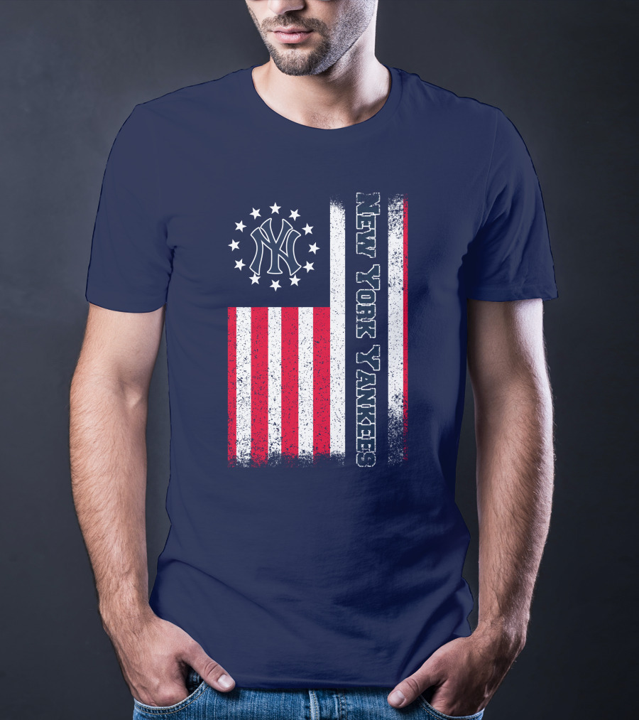 New York Yankees American Flag Stars And Stripes T-Shirt