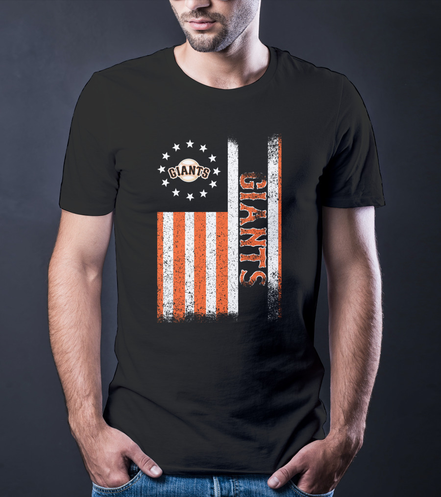 San Francisco Giants American Flag Themed Giants Stars And Stripes T-Shirt