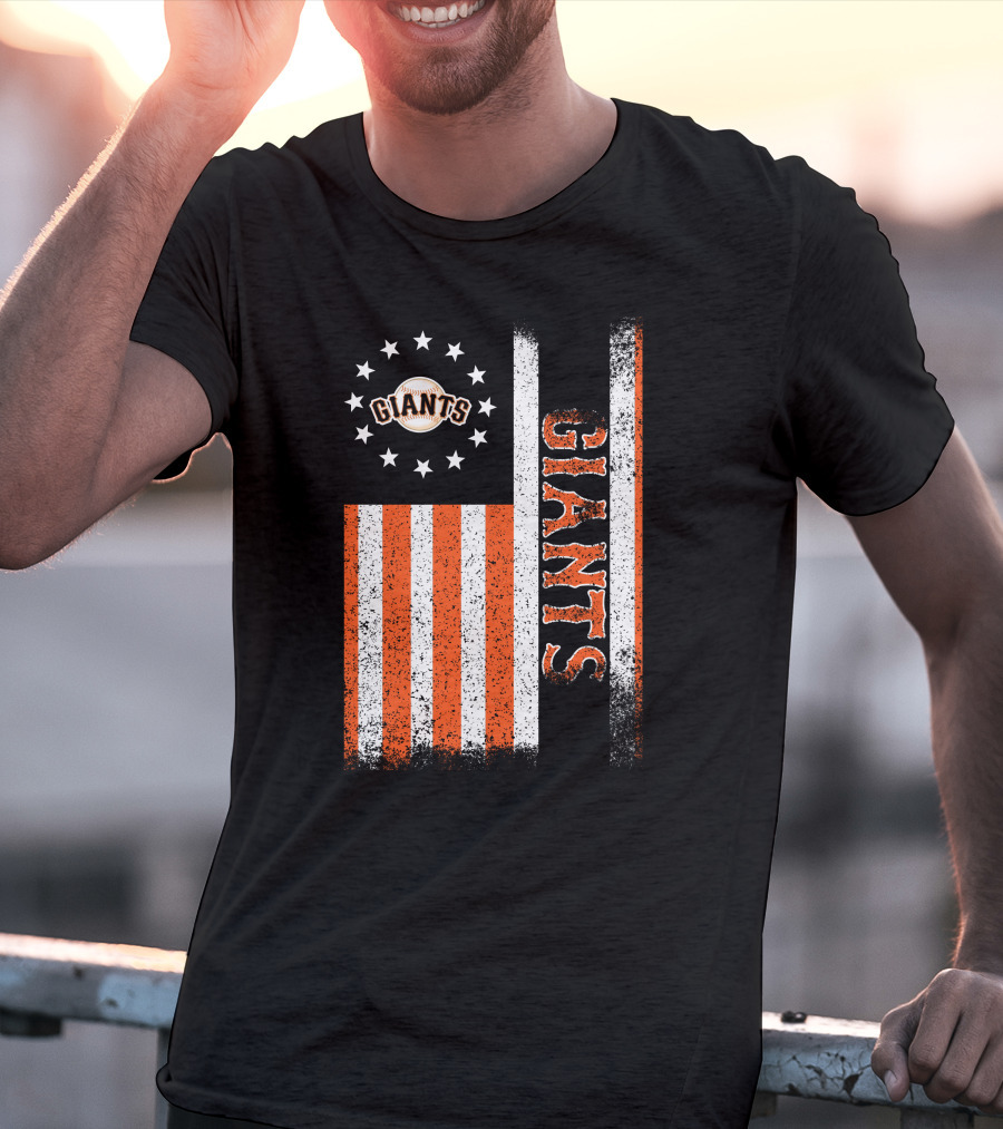 San Francisco Giants American Flag Themed Giants Stars And Stripes T-Shirt
