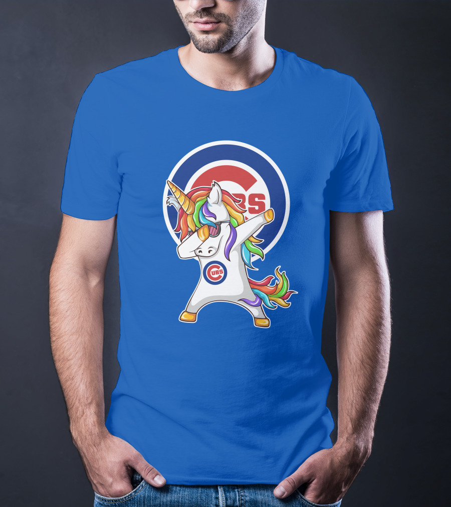 Chicago Cubs Unicorn Dabbing T-Shirt