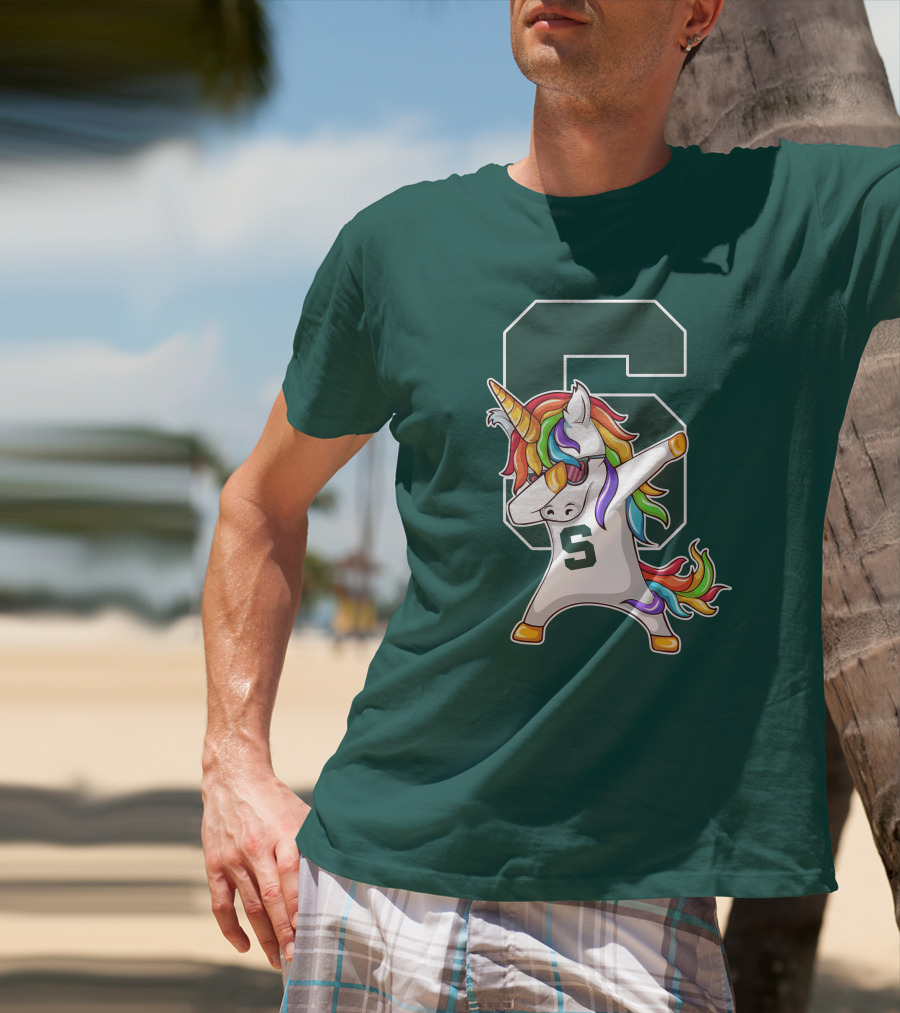 Michigan State Spartans Unicorn Dabbing S T-Shirt