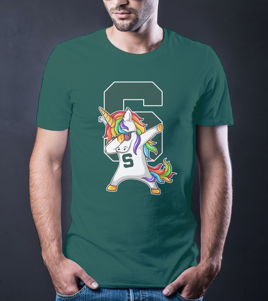 Michigan State Spartans Unicorn Dabbing S T-Shirt