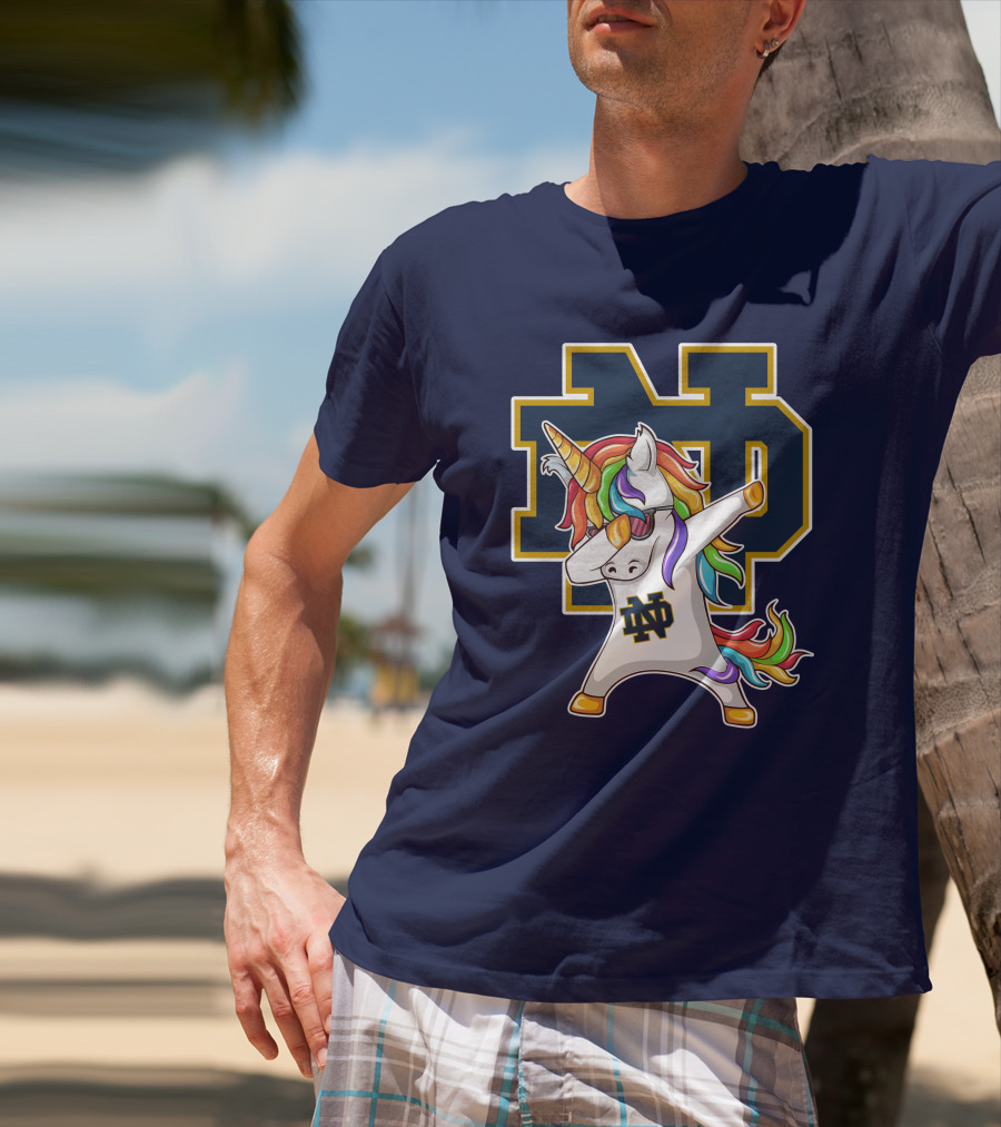 Notre Dame Fighting Irish Dab Unicorn ND T-Shirt