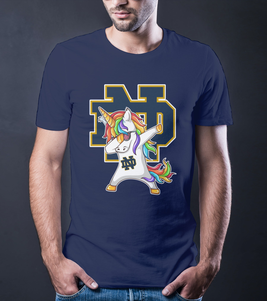 Notre Dame Fighting Irish Dab Unicorn ND T-Shirt
