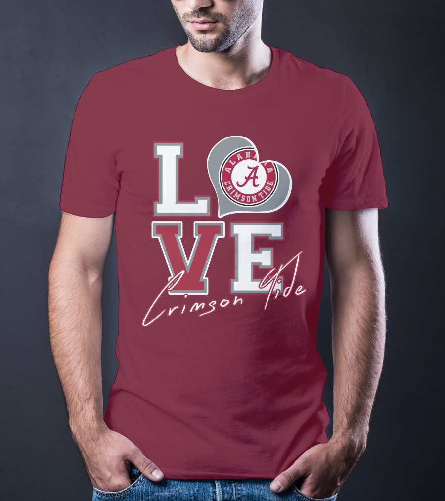 LOVE Alabama Crimson Tide T-Shirt