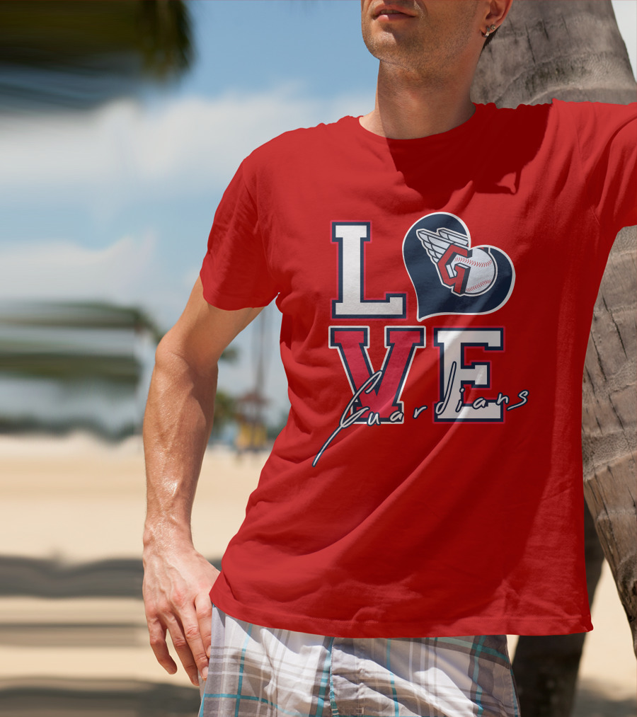 LOVE Guardians Baseball Heart T-Shirt