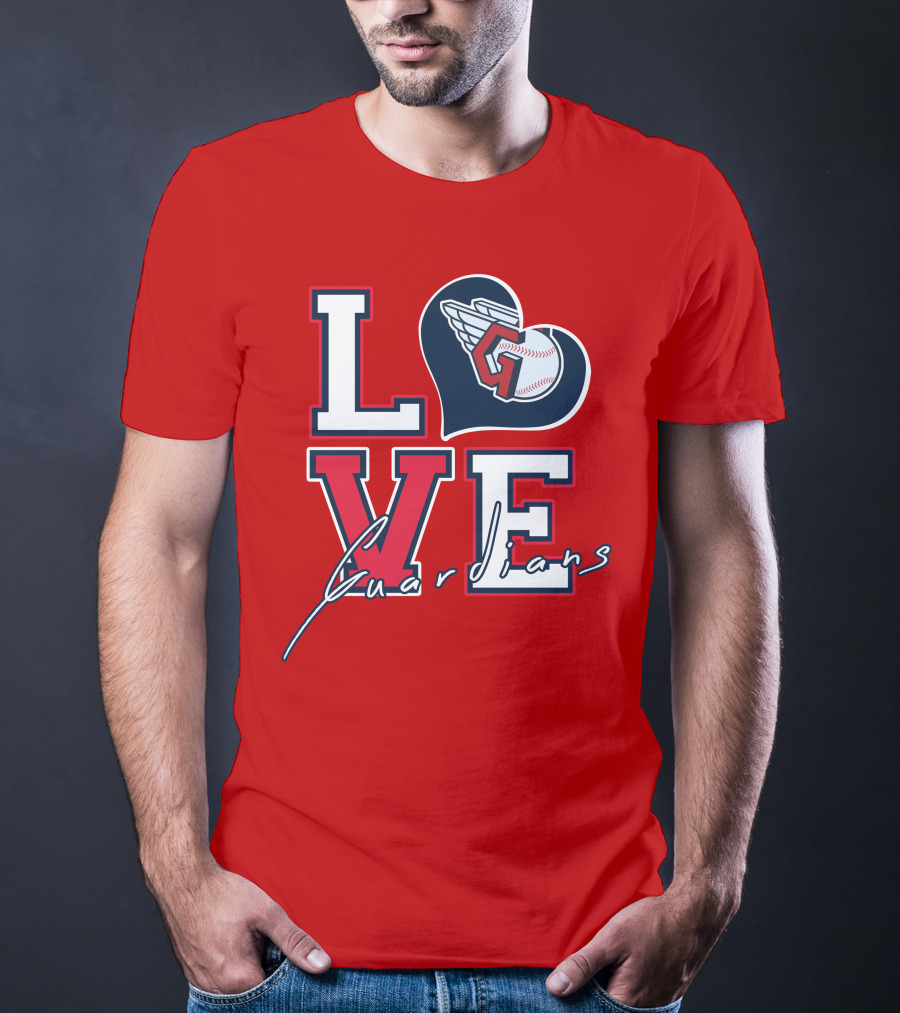 LOVE Guardians Baseball Heart T-Shirt