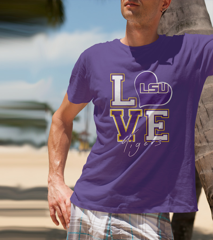 LOVE LSU Tigers T-Shirt
