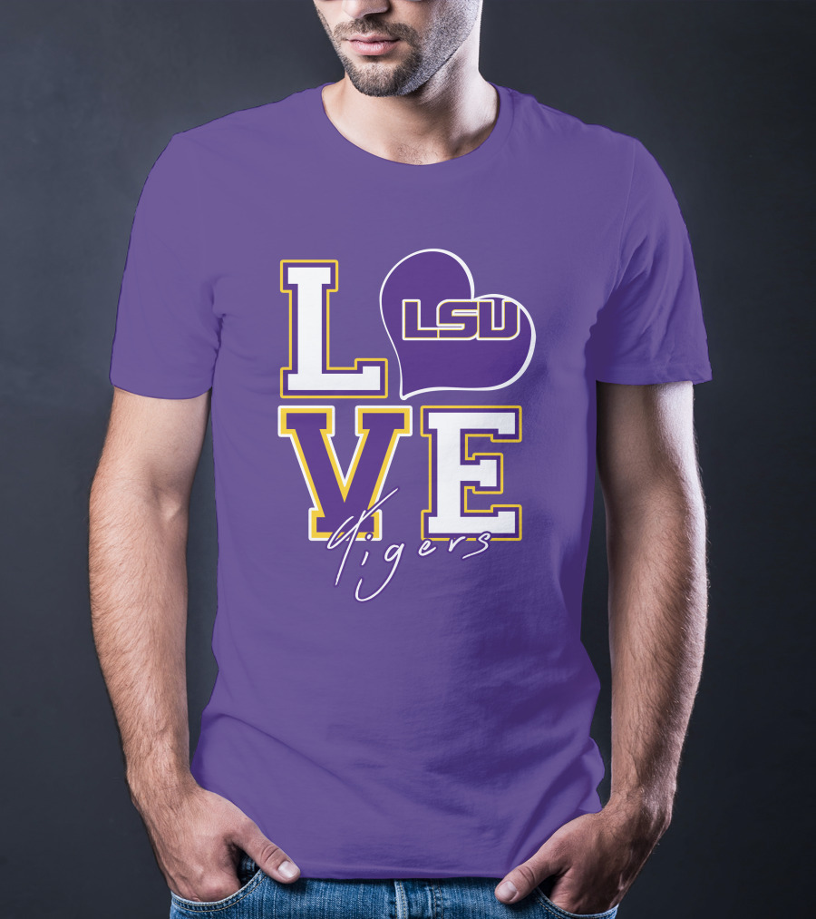 LOVE LSU Tigers T-Shirt