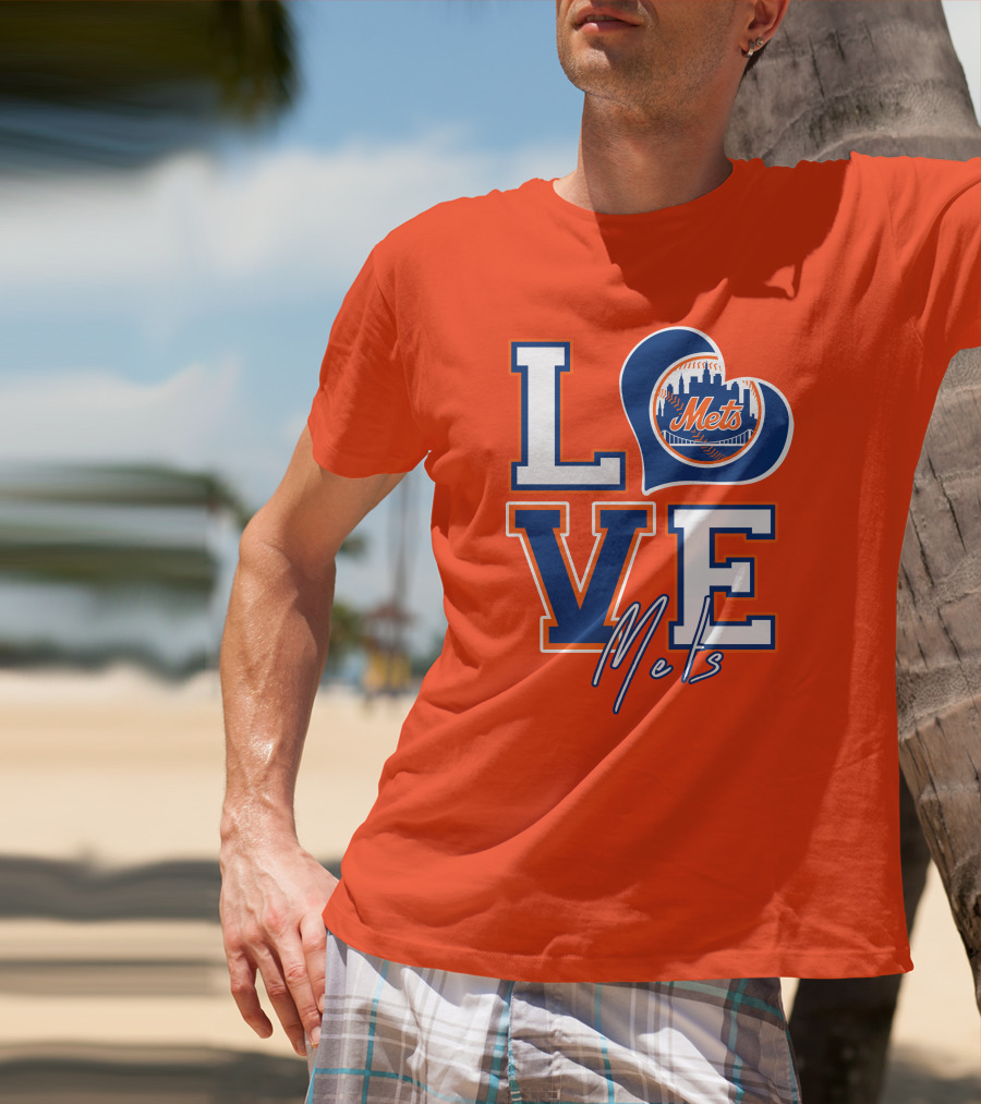 LOVE Mets New York Skyline T-Shirt
