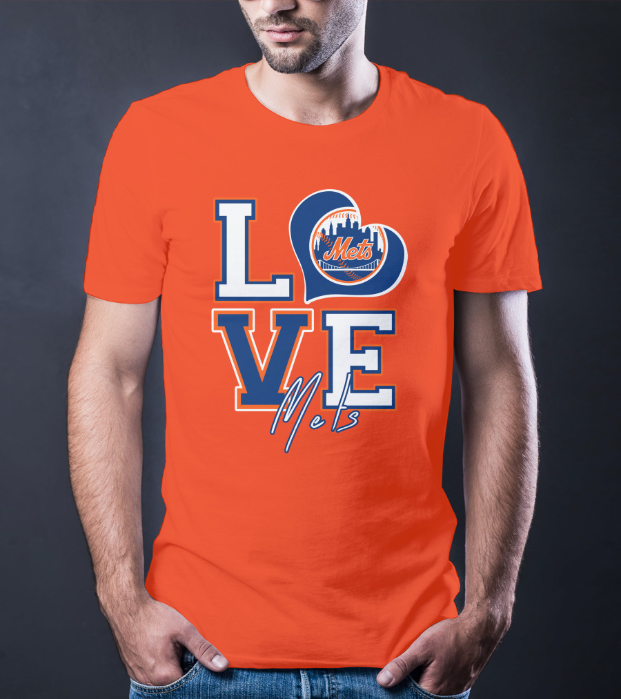 LOVE Mets New York Skyline T-Shirt