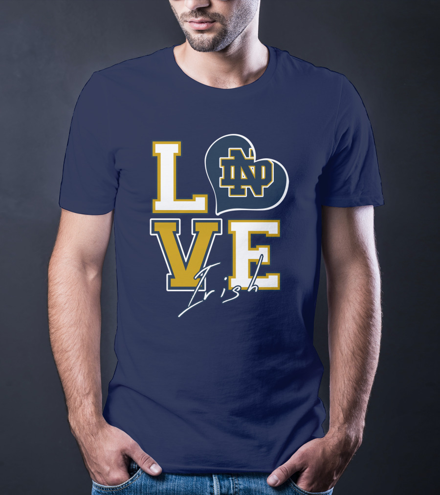 LOVE Notre Dame Irish ND T-Shirt