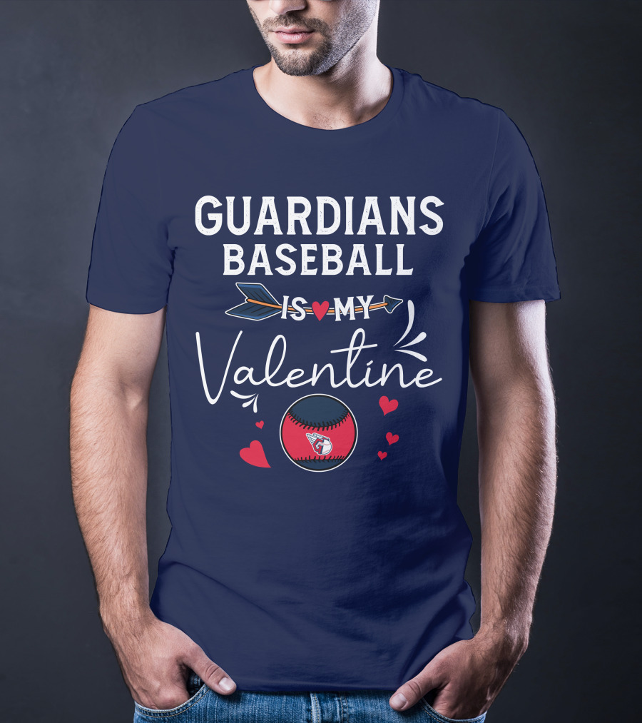 Guardians Baseball Is My Valentine T-Shirt
