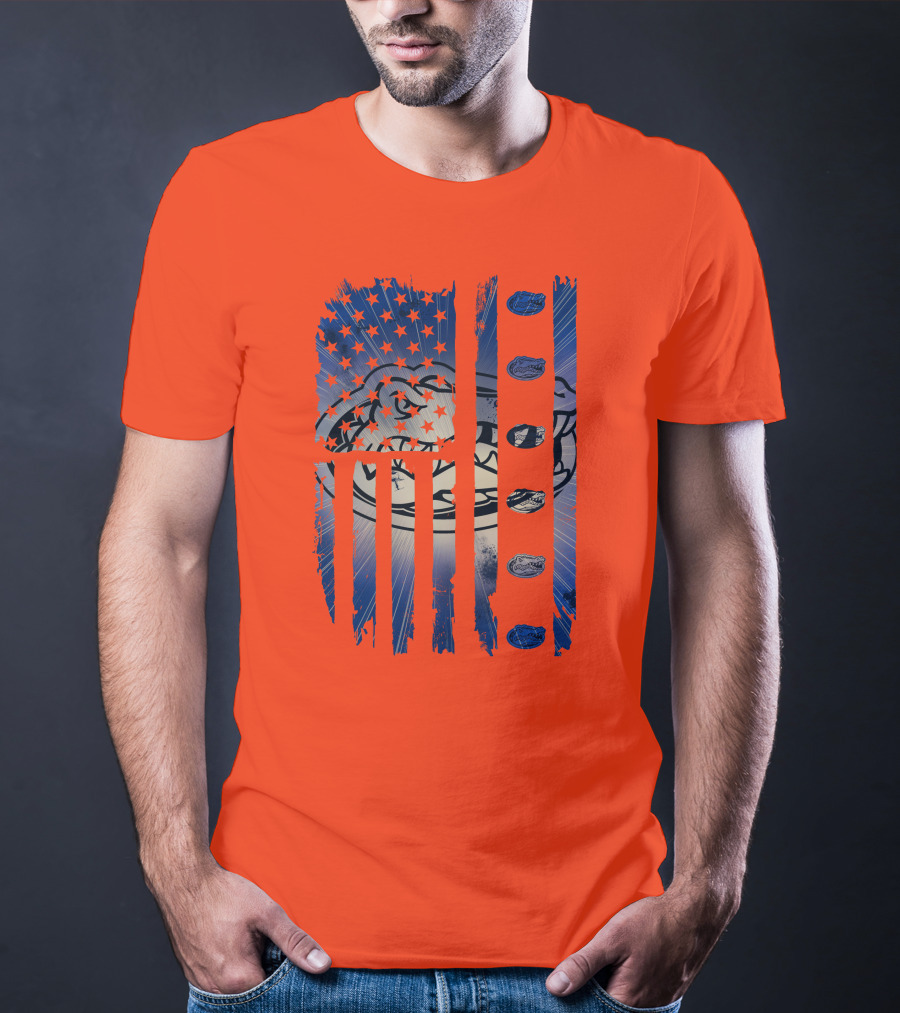 Florida Gators American Flag Stars Stripes T-Shirt