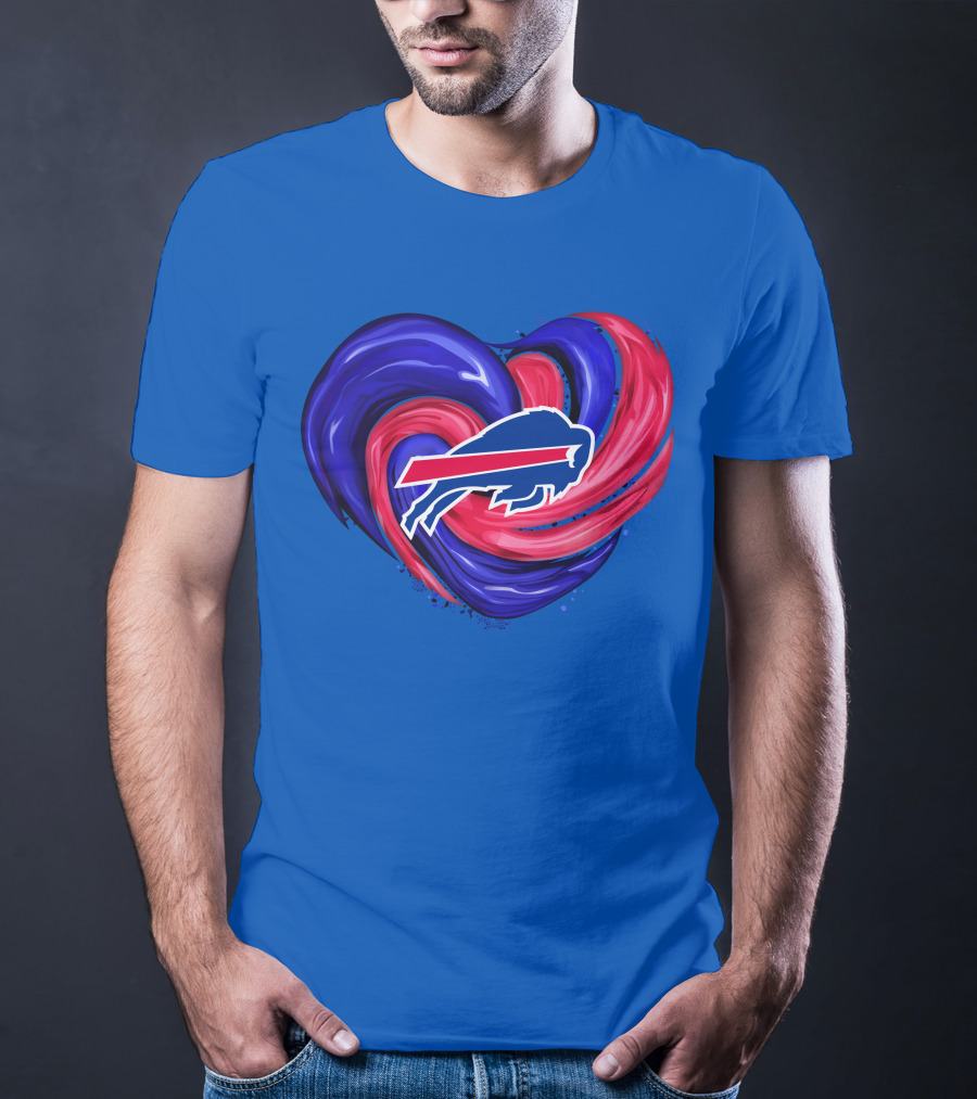 Buffalo Bills Heart Swirl T-Shirt